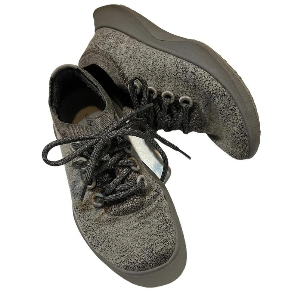 allbirds womens wool dasher size 7.5 mizzle Gray Runners Exercise Casual Low.